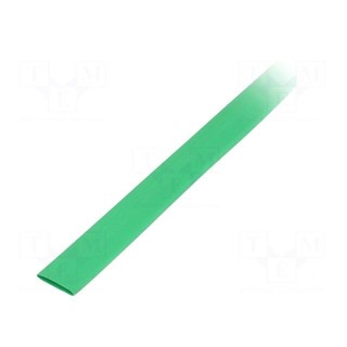 Heat shrink sleeve | thin walled | 3: 1 | 9mm | L: 30m | green | -55÷135°C