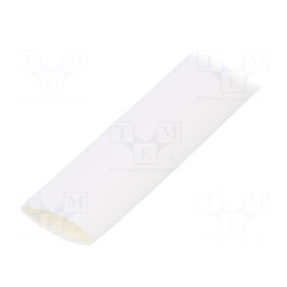 Heat shrink sleeve | thin walled | 3: 1 | 9mm | L: 30m | white | -55÷135°C