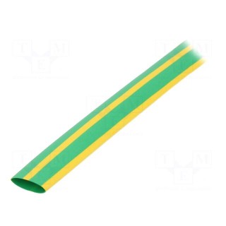 Heat shrink sleeve | thin walled | 3: 1 | 9mm | L: 30m | yellow-green