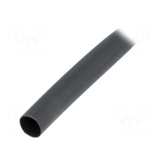 Heat shrink sleeve | thin walled,flexible | 2: 1 | 6.4mm | black