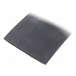 Heat shrink sleeve | thin walled,flexible | 2: 1 | 76mm | black | reel