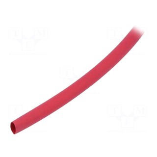 Heat shrink sleeve | thin walled,flexible | 2: 1 | 9.5mm | red | reel