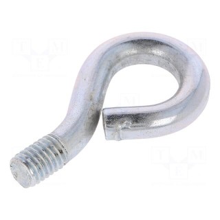 Hook | ring | steel | zinc | 50mm