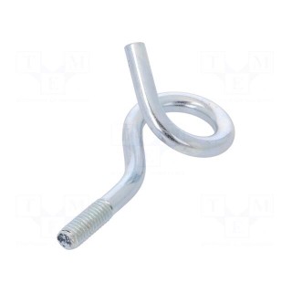 Hook | ring | steel | zinc | 60mm