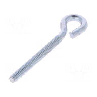 Hook | ring | steel | zinc | 80mm