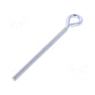 Hook | ring | steel | zinc | Thread len: 120mm | Overall len: 160mm