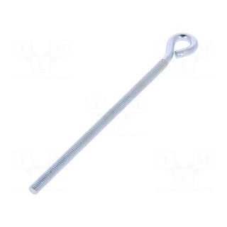 Hook | ring | steel | zinc | Thread len: 121mm | Overall len: 150mm