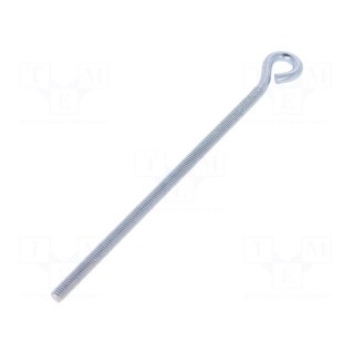 Hook | ring | steel | zinc | Thread len: 141mm | Overall len: 170mm