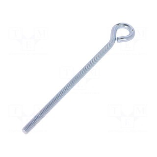 Hook | ring | steel | zinc | Thread len: 145mm | Overall len: 185mm