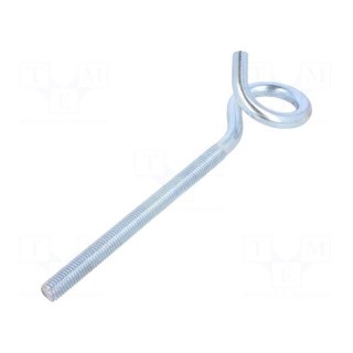 Hook | ring | steel | zinc | Thread len: 145mm | Overall len: 225mm