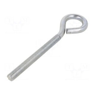 Hook | ring | steel | zinc | Thread len: 150mm | Overall len: 250mm