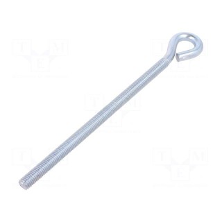 Hook | ring | steel | zinc | Thread len: 177mm | Overall len: 225mm