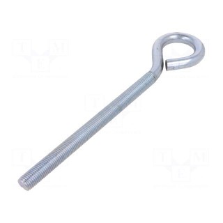 Hook | ring | steel | zinc | Thread len: 200mm | Overall len: 300mm