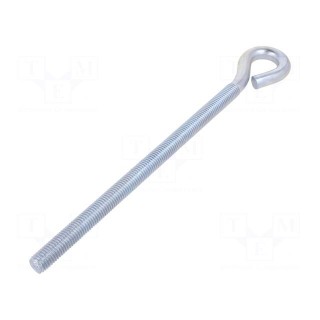 Hook | ring | steel | zinc | Thread len: 202mm | Overall len: 260mm