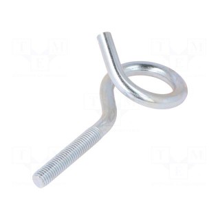 Hook | ring | steel | zinc | Thread len: 50mm | Overall len: 120mm