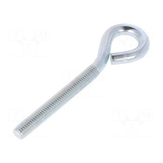 Hook | ring | steel | zinc | Thread len: 60mm | Overall len: 100mm