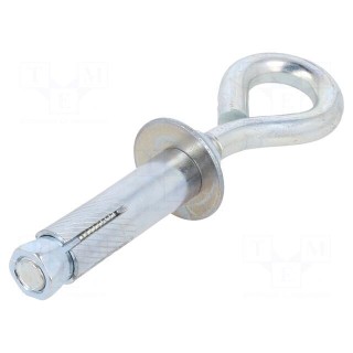 Hook | ring,with a anchor | steel | zinc | Thread len: 60mm