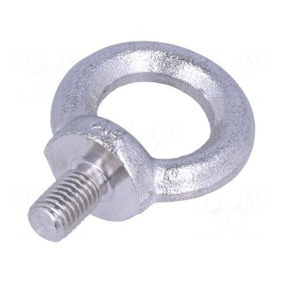 Lifting eye bolt | M12x20 | Head: eye | A2 stainless steel | DIN 580