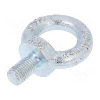 Lifting eye bolt | M16x27 | Head: eye | steel | zinc | DIN 580 | 35mm