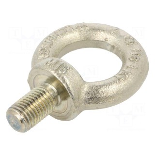Lifting eye bolt | M16x27 | Head: eye | steel | zinc | DIN 580 | Ø: 35mm