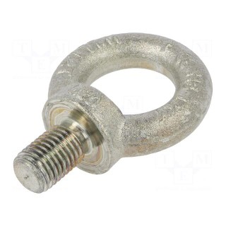 Lifting eye bolt | M20x30 | Head: eye | steel | zinc | DIN 580 | Ø: 40mm