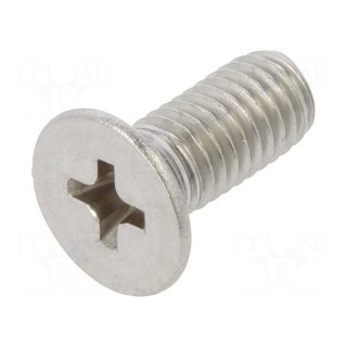 Screw | M5x12 | 0.8 | Head: countersunk | Phillips | A2 stainless steel