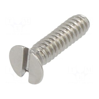 Screw | M1.6x6 | 0.35 | Head: countersunk | slotted | 0,4mm | DIN 963A