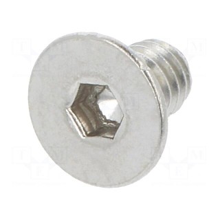 Screw | M2,5x4 | DIN: 7991 | Head: countersunk | imbus | HEX 1,5mm