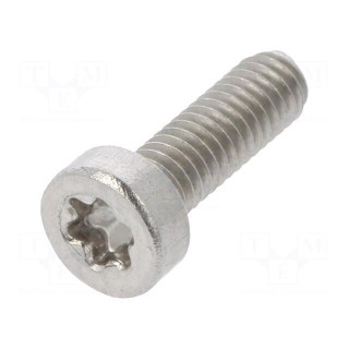 Screw | M2.5x8 | 0.45 | Head: cheese head | Torx® | TX08 | ISO 14580