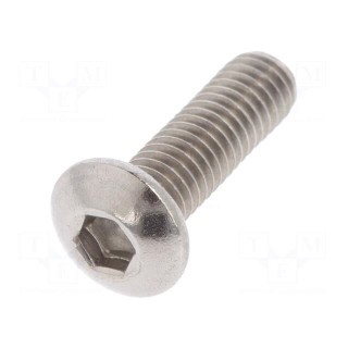 Screw | M3x10 | Head: button | imbus | A2 stainless steel | HEX 2mm