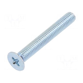 Screw | M3x22 | DIN: 965A | Head: countersunk | Phillips | steel | zinc