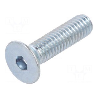 Screw | M4x16 | DIN: 7991 | Head: countersunk | imbus | steel | zinc
