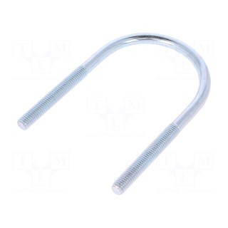 U-bolt | B | 1.25 | steel | zinc | Thread len: 53mm | for fixing pipes
