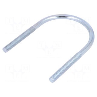 U-bolt | B | 1.5 | steel | zinc | Thread len: 70mm | for fixing pipes