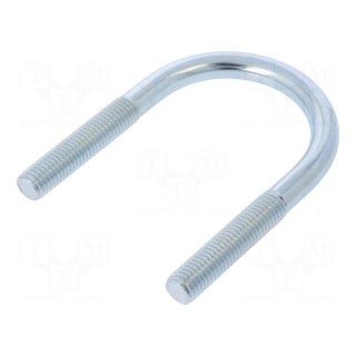 U-bolt | B | steel | zinc | Thread len: 53mm | Int.width: 61mm | H: 110mm