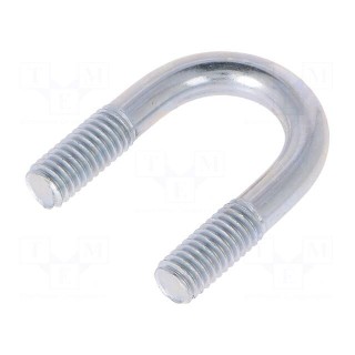 U-bolt | B | steel | zinc | Thread len: 13mm | Int.width: 14mm | H: 32mm