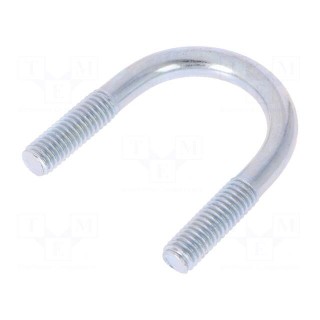 U-bolt | B | steel | zinc | Thread len: 16mm | Int.width: 23mm | H: 40mm