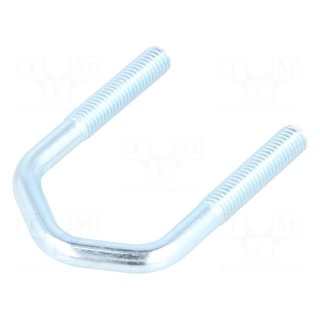 U-bolt | D | steel | zinc | Thread len: 35mm | Int.width: 35mm | H: 65mm