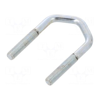 U-bolt | D | 1 | steel | zinc | Thread len: 30mm | for antenna fixing