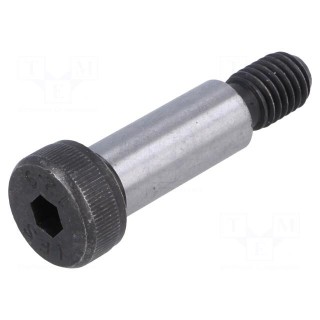 Shoulder screw | steel | M10 | 1.5 | Thread len: 16mm | hex key | HEX 6mm
