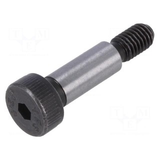 Shoulder screw | steel | M5 | 0.8 | Thread len: 9.5mm | hex key | HEX 3mm