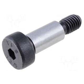 Shoulder screw | steel | M8 | 1.25 | Thread len: 13mm | hex key | HEX 5mm