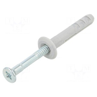 Plastic anchor | with screw | 5x30 | zinc-plated steel | N | 100pcs.