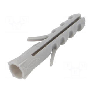 Plastic anchor | without screw | 6x30 | S | 100pcs | 6mm