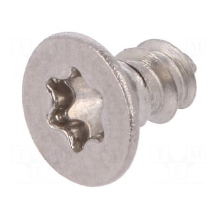 Screw | 2.9x9.5 | Head: countersunk | Torx® | TX10 | A2 stainless steel