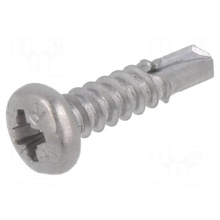 Screw | 3.9x16 | Head: cheese head | Pozidriv | PZ2 | Head height: 2.8mm