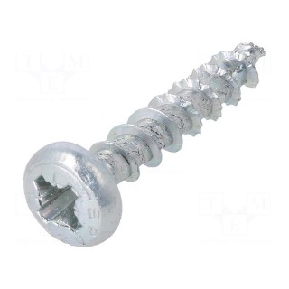 Screw | 4.5x25 | Head: cheese head | Pozidriv | PZ2 | steel | zinc | SPAX®