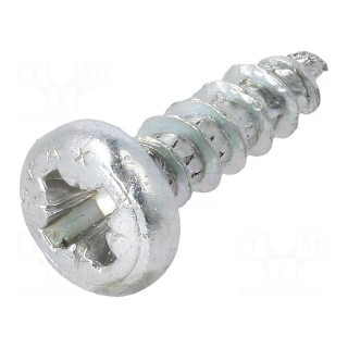 Screw | 4x15 | Head: cheese head | Pozidriv | PZ2 | steel | zinc | SPAX®