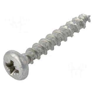 Screw | 6x40 | Head: cheese head | Pozidriv | PZ3 | steel | zinc | SPAX®