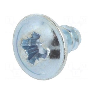 Screw | for plastic | with flange | 3.5x6.5 | Head: button | Phillips